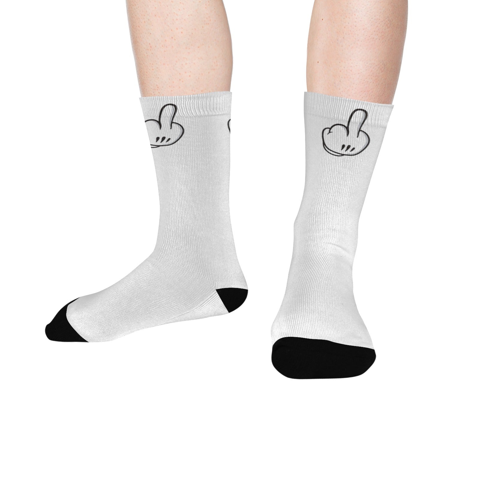 Cartoon Finger Mens Socks