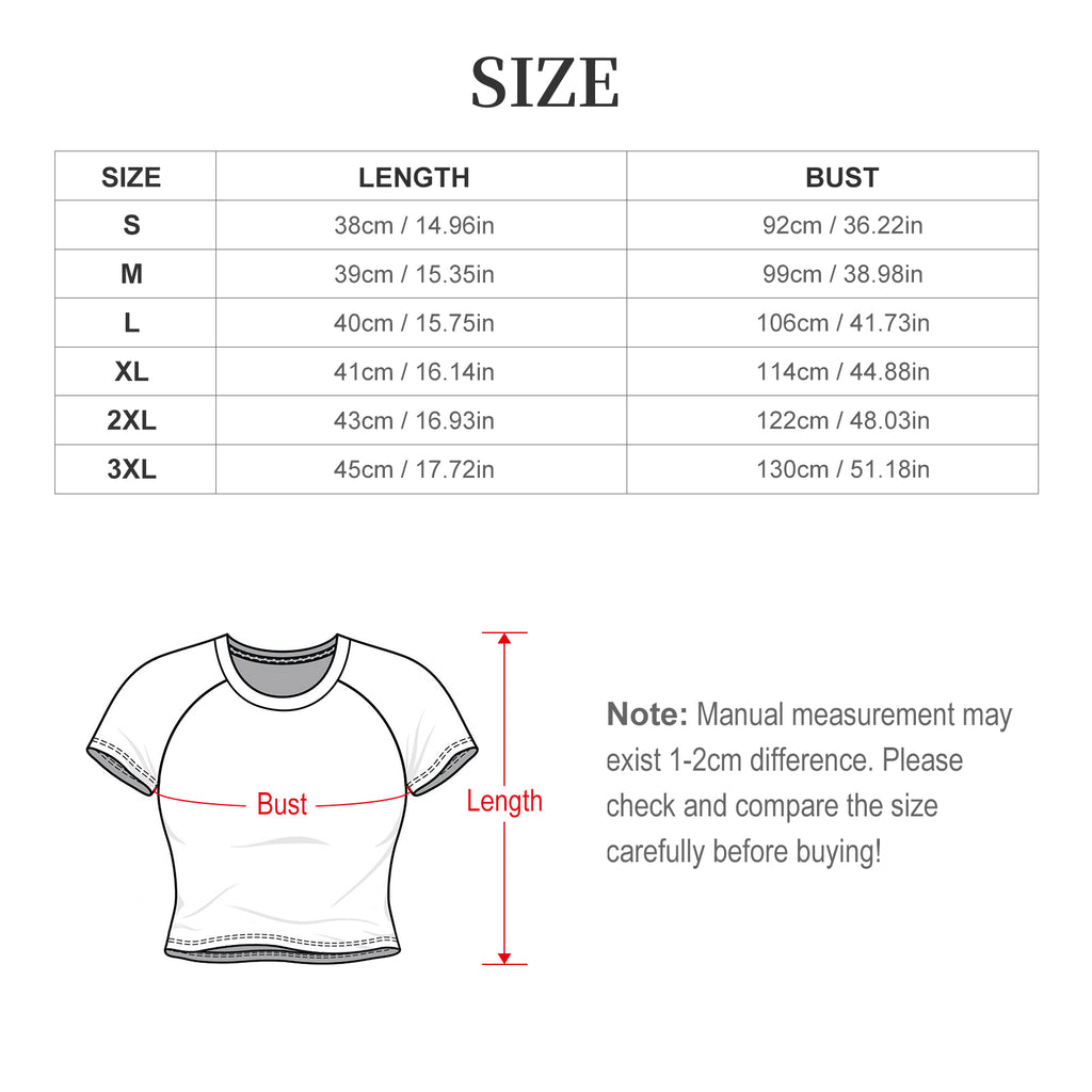Custom Women's Short Sleeve Crew Neck Cropped Tee Crop T Shirt