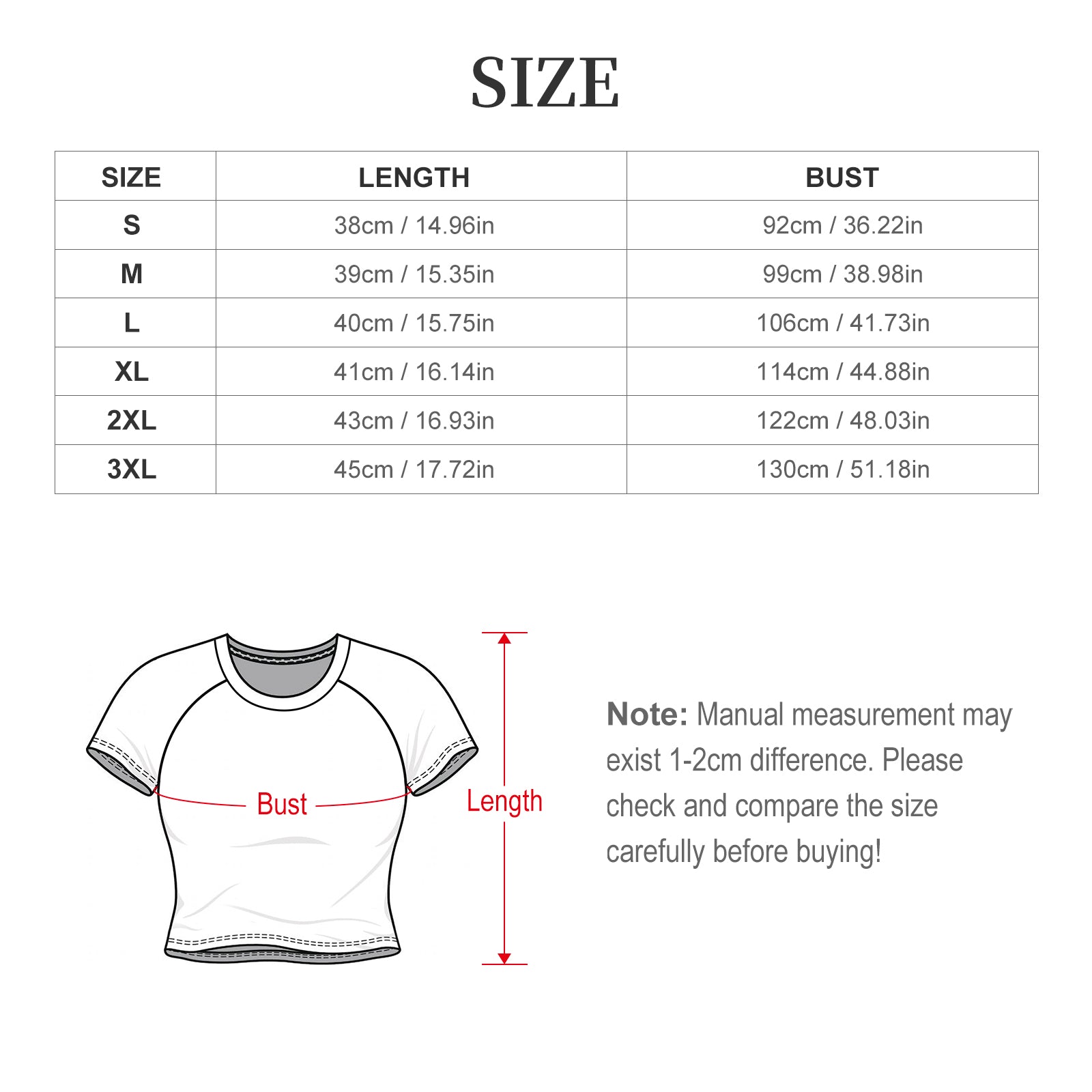 Custom Women's Short Sleeve Crew Neck Cropped Tee Crop T Shirt