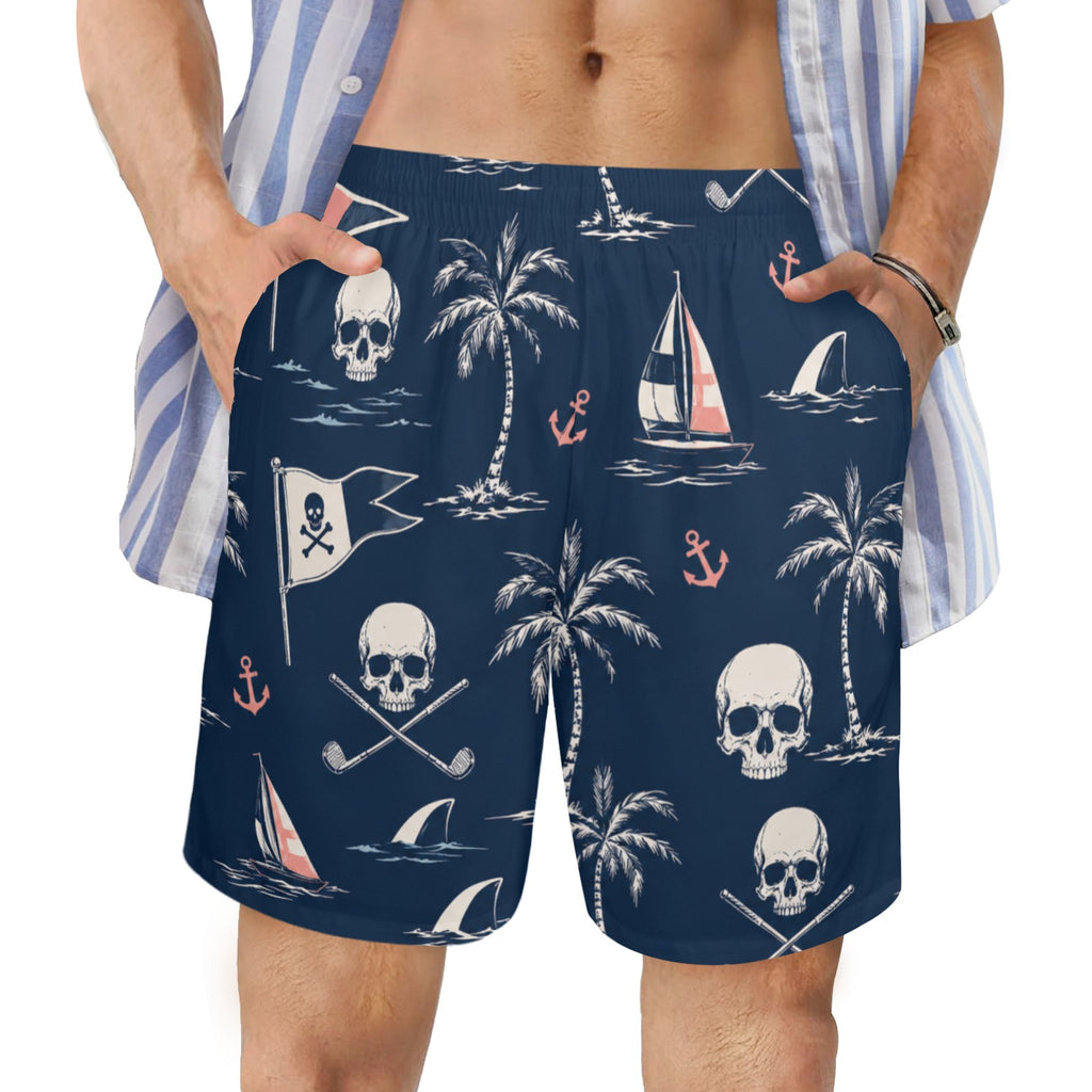 Skull And Sail Beach Shorts