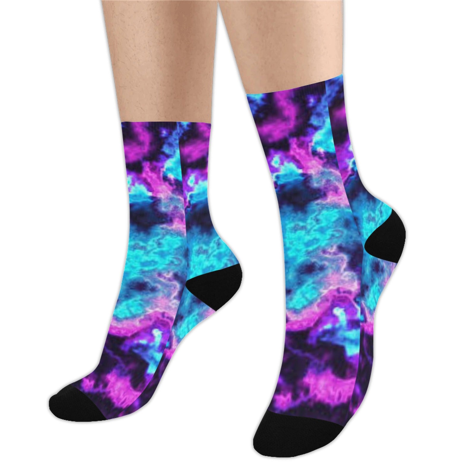 Blue Fade Mens Socks