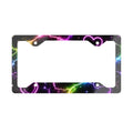 Electric Heart Metal License Plate Frame