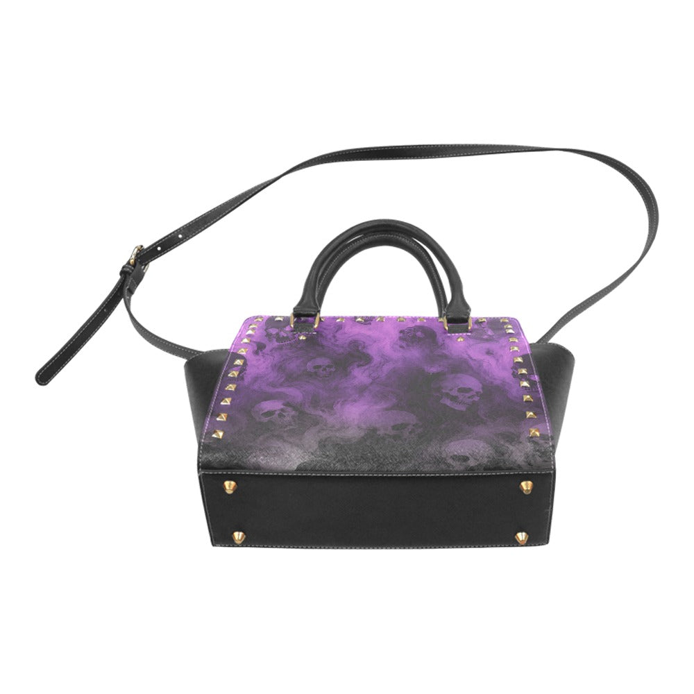 Violet Haze Rivet Shoulder Hand Bag