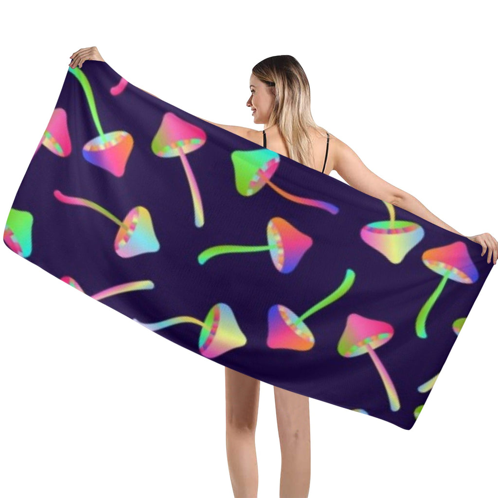 Trippy Mushrooms Towel