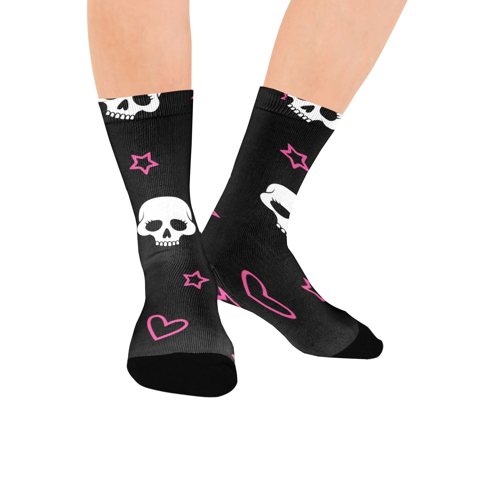 Skull And Stars Womens Socks