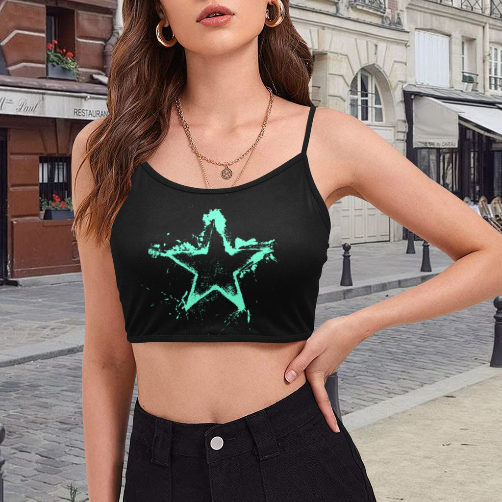 Splatter Star Cami Crop Top