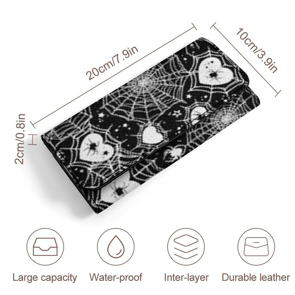 Web Of Hearts Foldable Wallett