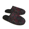 Black Scarlett Fur Lined House Slippers