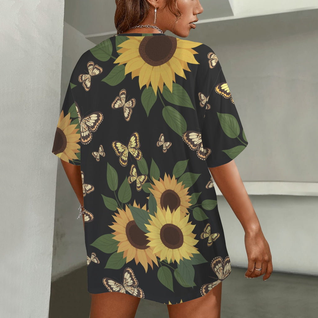 Yellow Butterfly OverSize Shirt