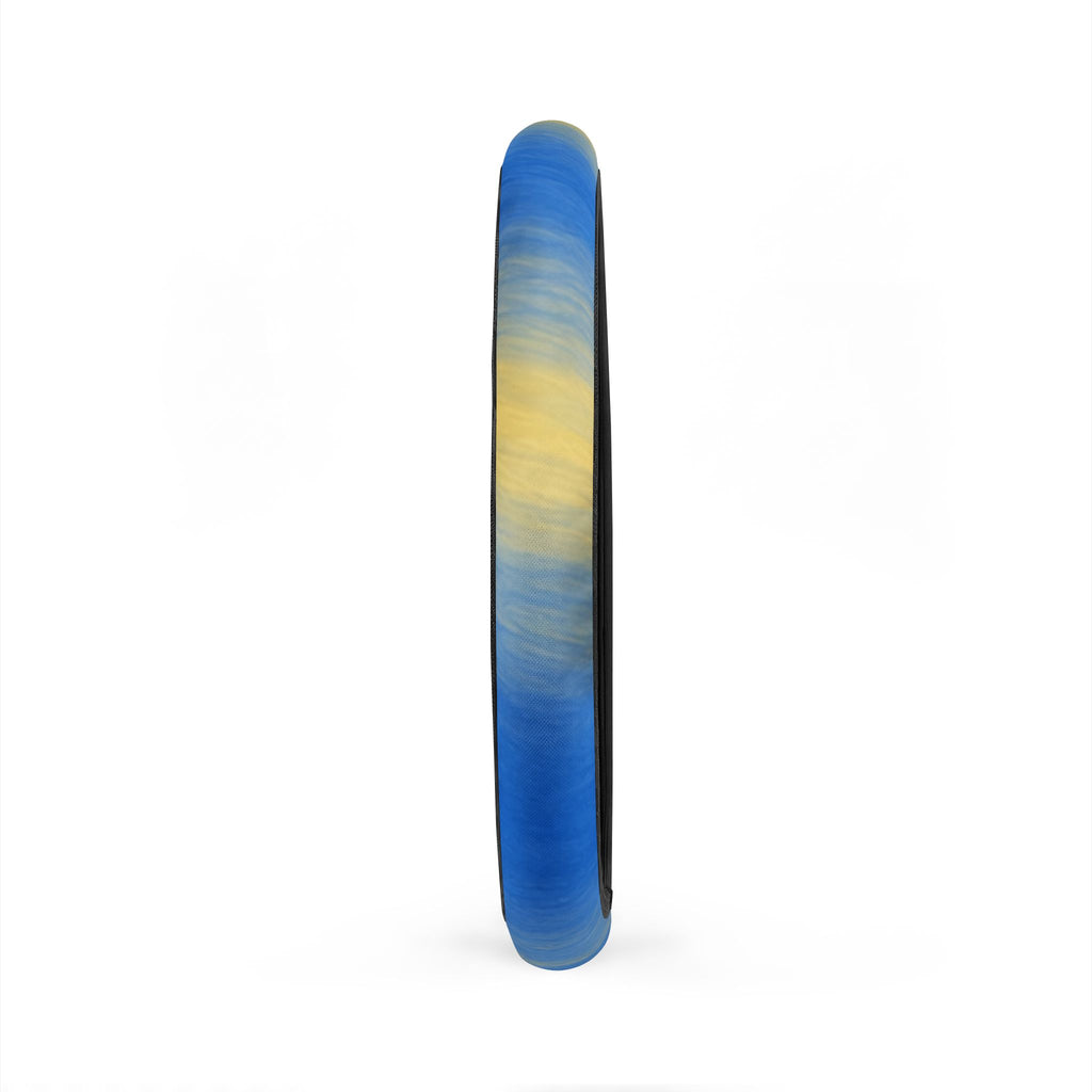 Blue Lemon Swirl Steering Wheel Cover