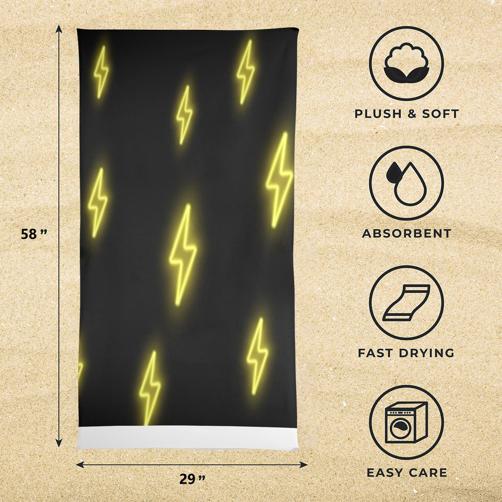 Lighting Bolt Towel 29"x58"