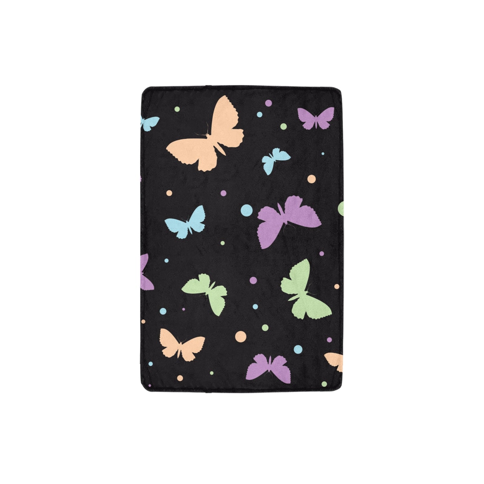 Pastel Butterfly Fleece Blanket 32"x48"