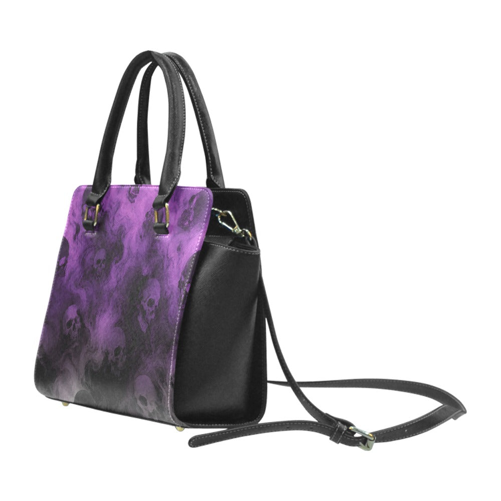 Violet Haze Rivet Shoulder Hand Bag