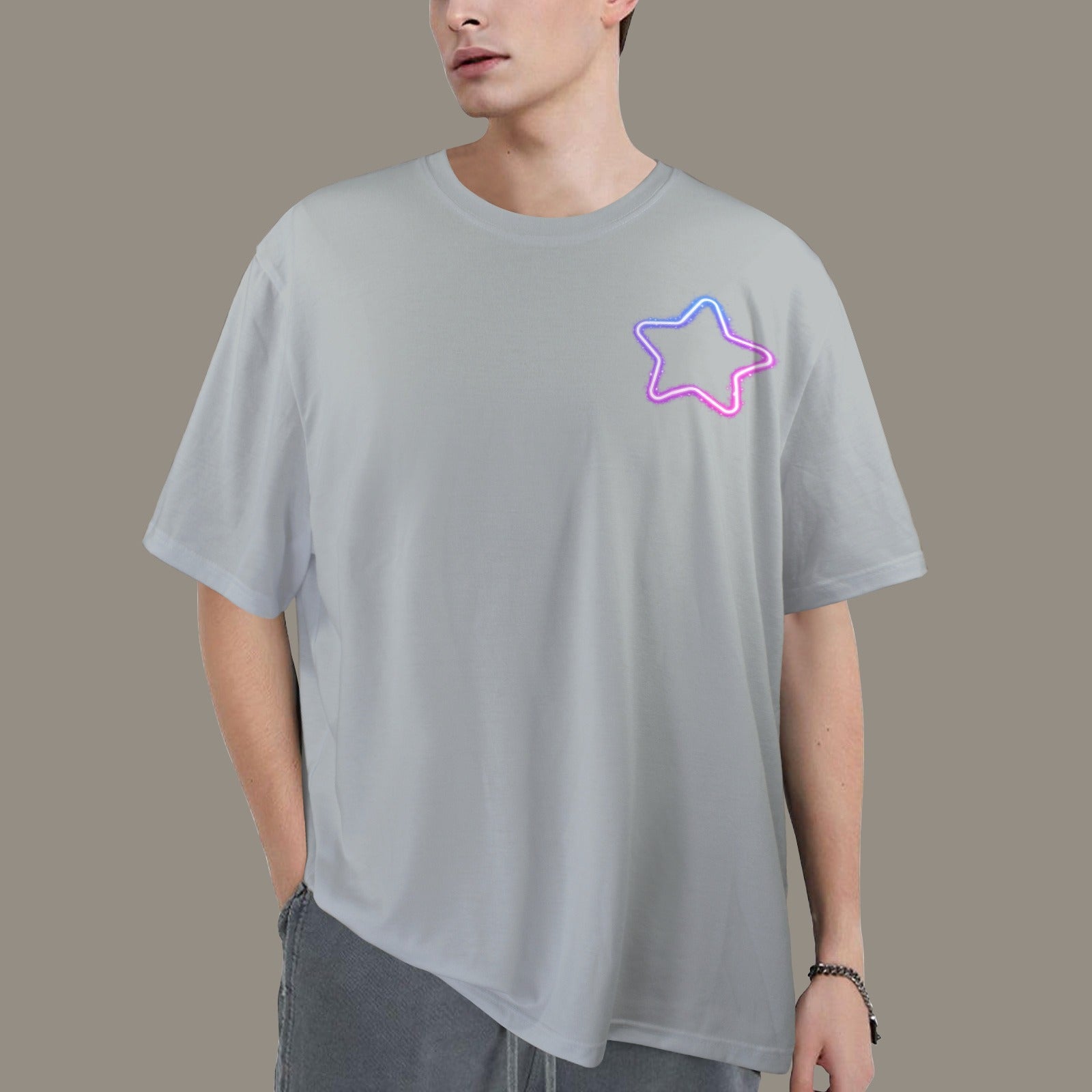 Glow Star Over Sized Shirt