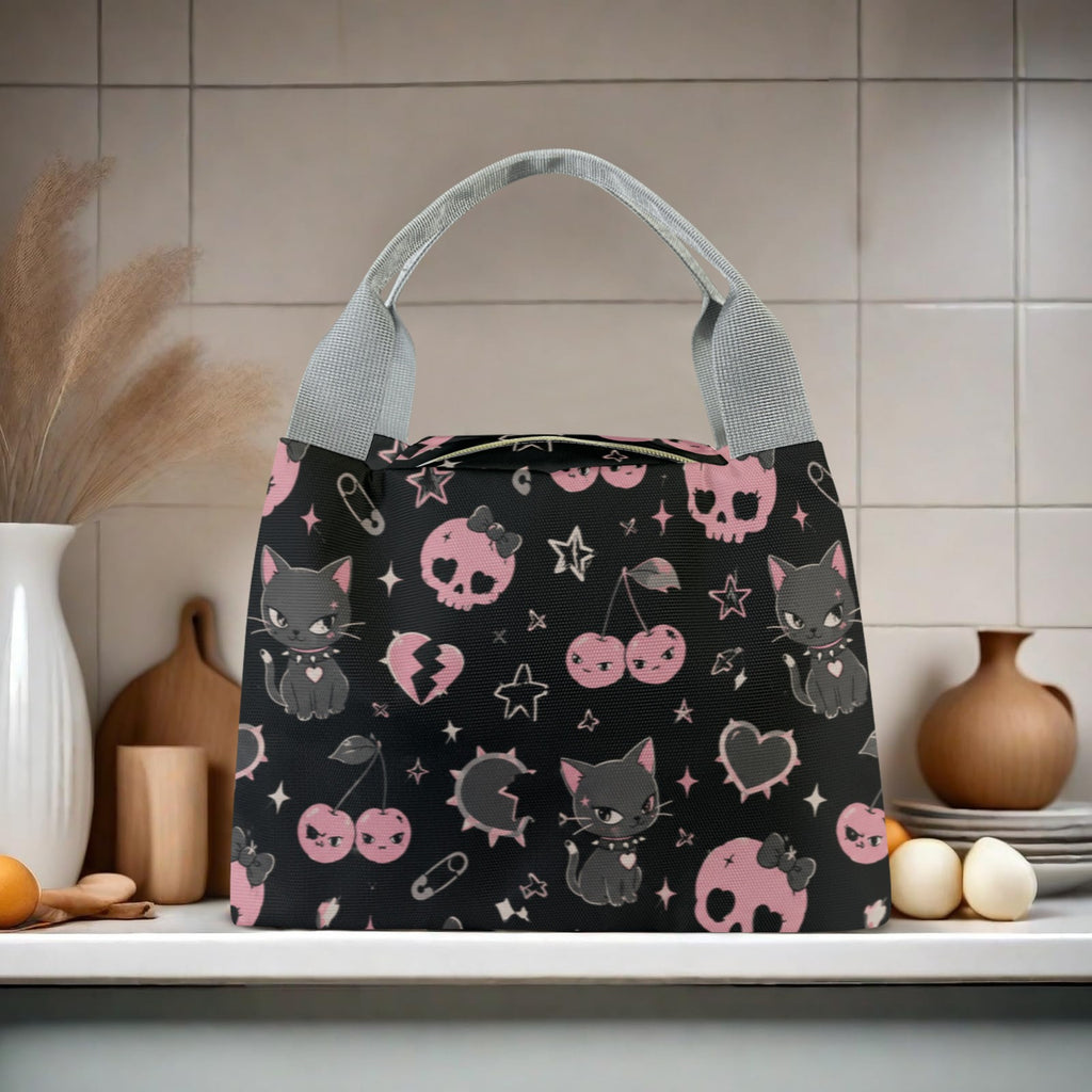 Cherry Skull Portable Storage Bag