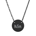 Personalized Engraved Circle Necklace