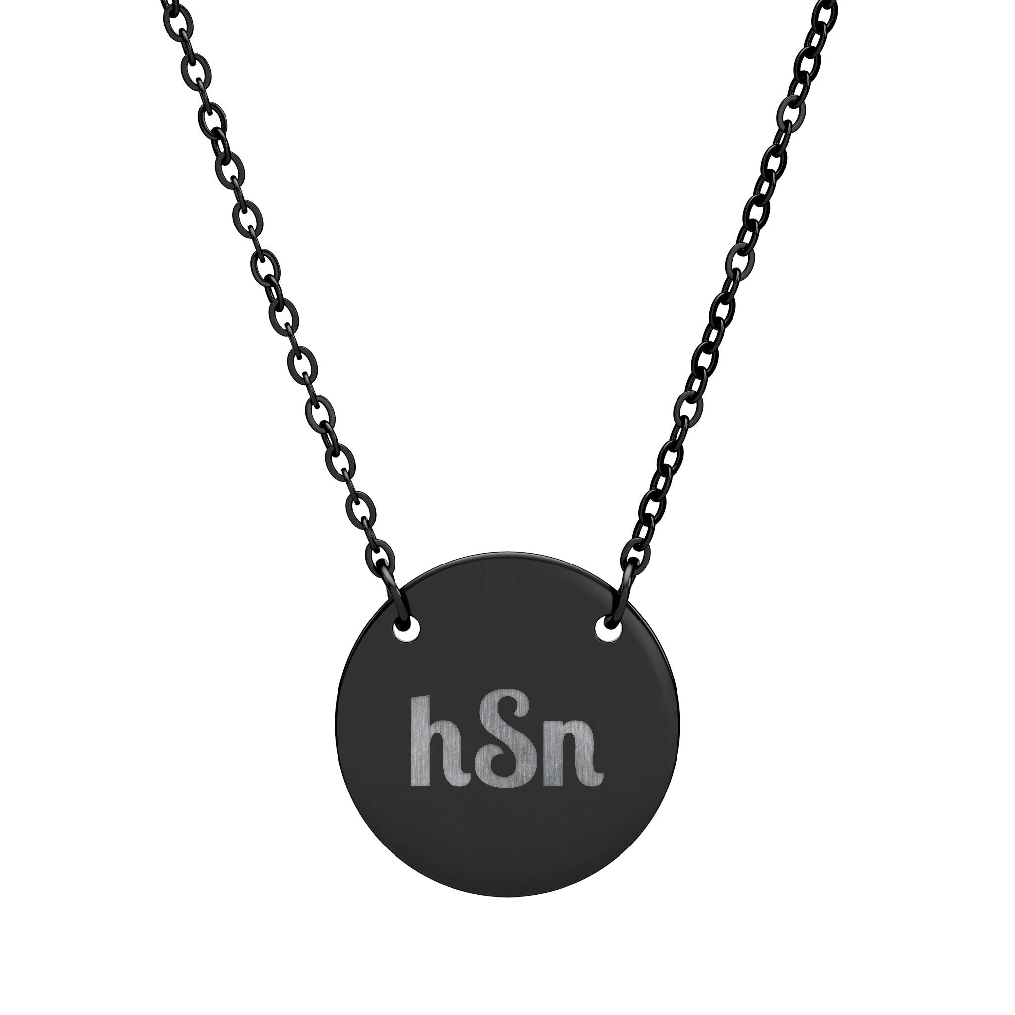 Personalized Engraved Circle Necklace