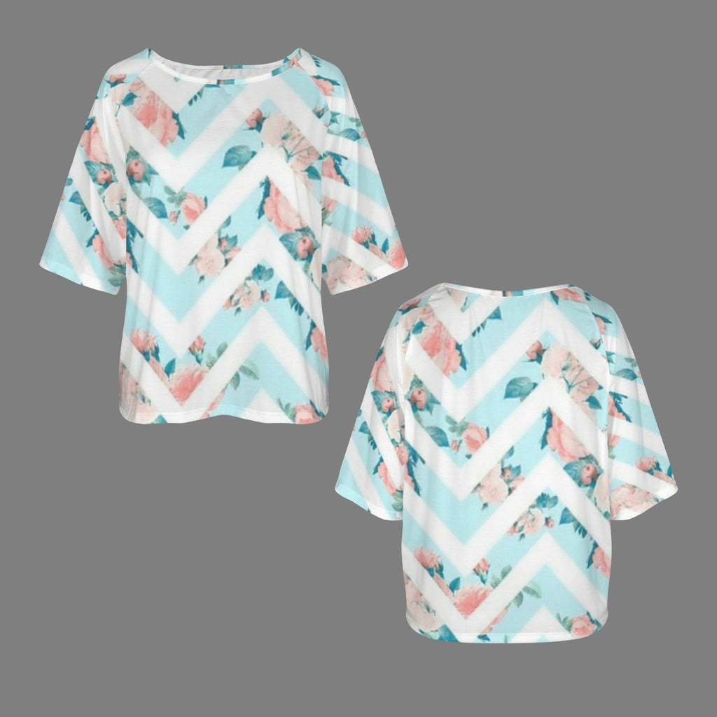 Aqua Blush Off The Shoulder Tee