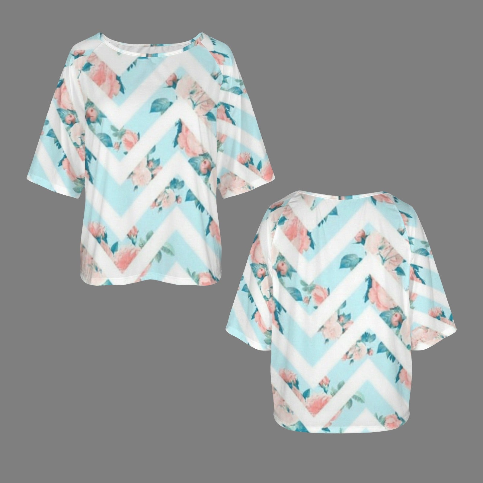 Aqua Blush Off The Shoulder Tee