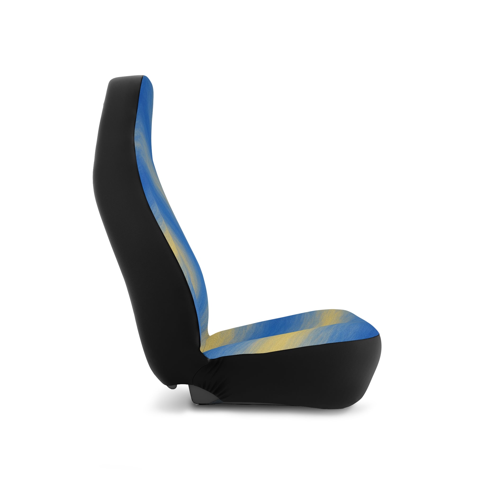 Blue Lemon Swirl Car Seat Covers
