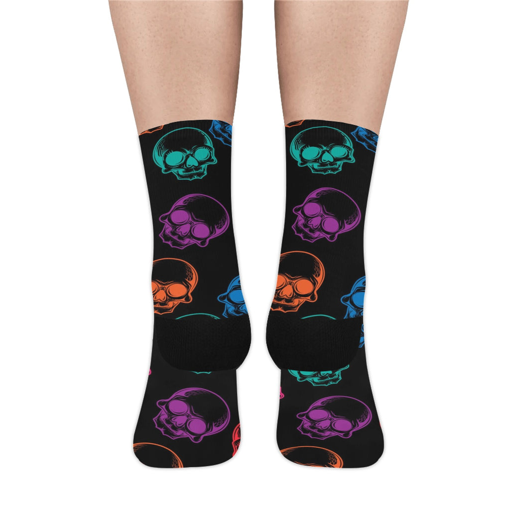 Mens Neon Skulls Socks