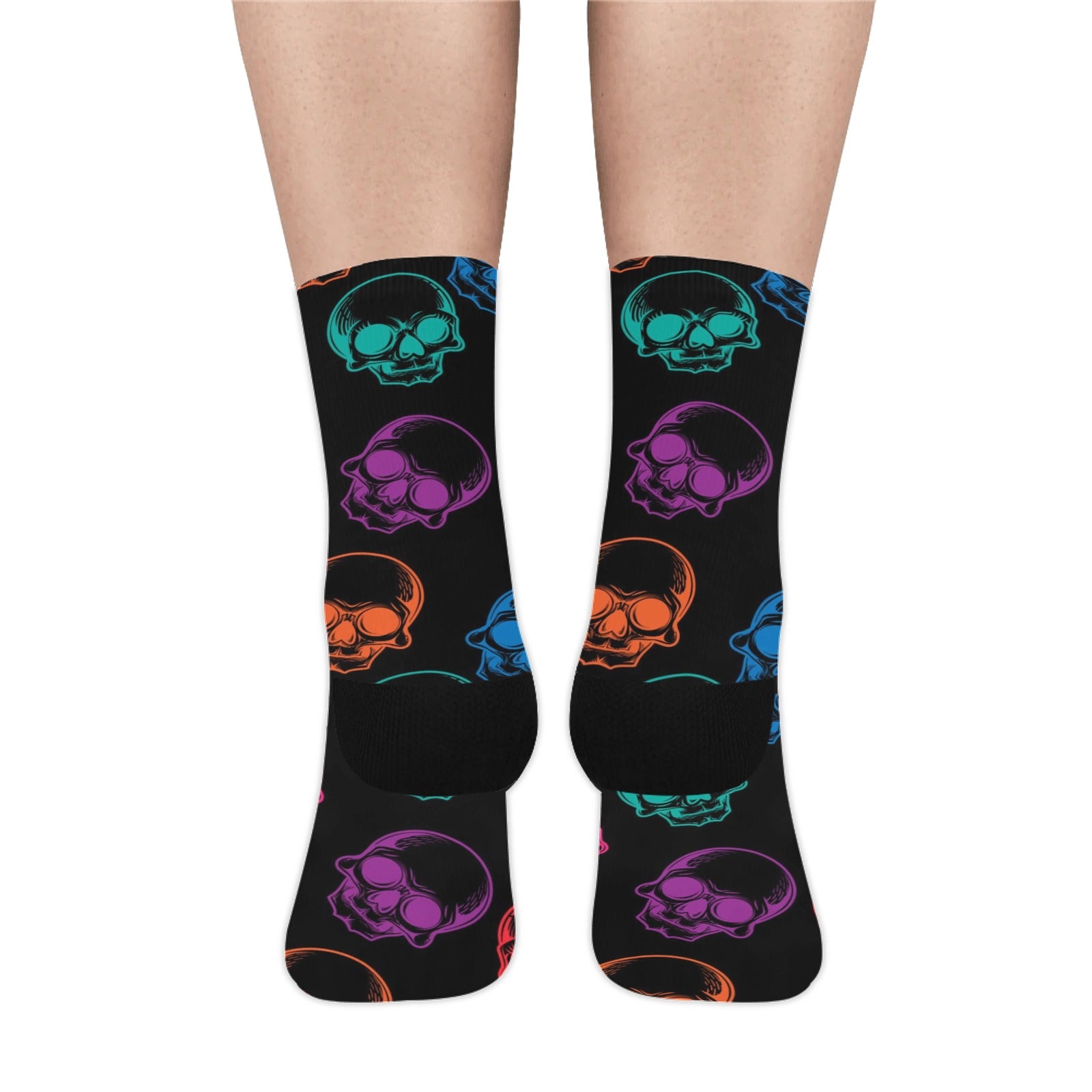 Mens Neon Skulls Socks