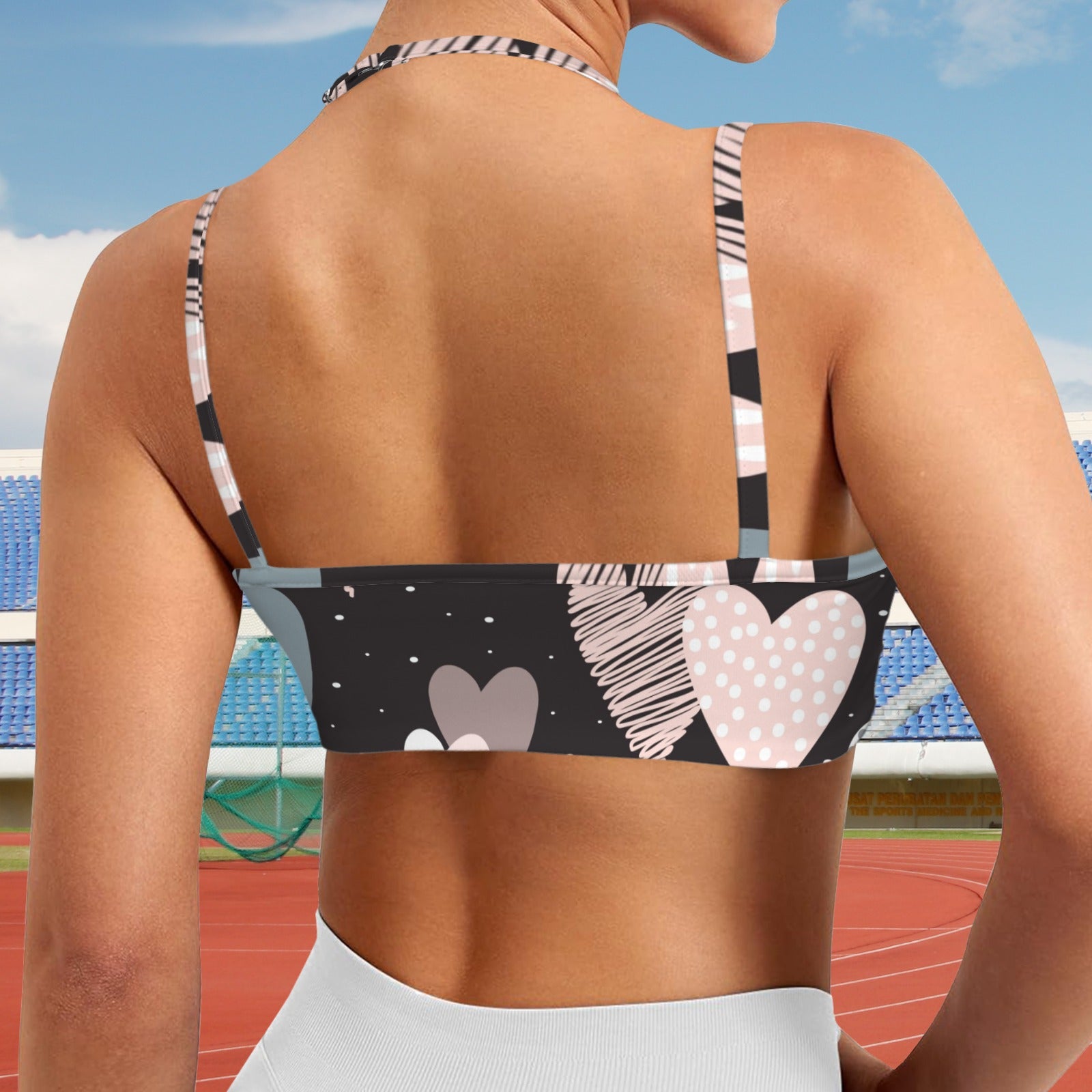 Hearts Of Ashes Double Strap Sports Bra