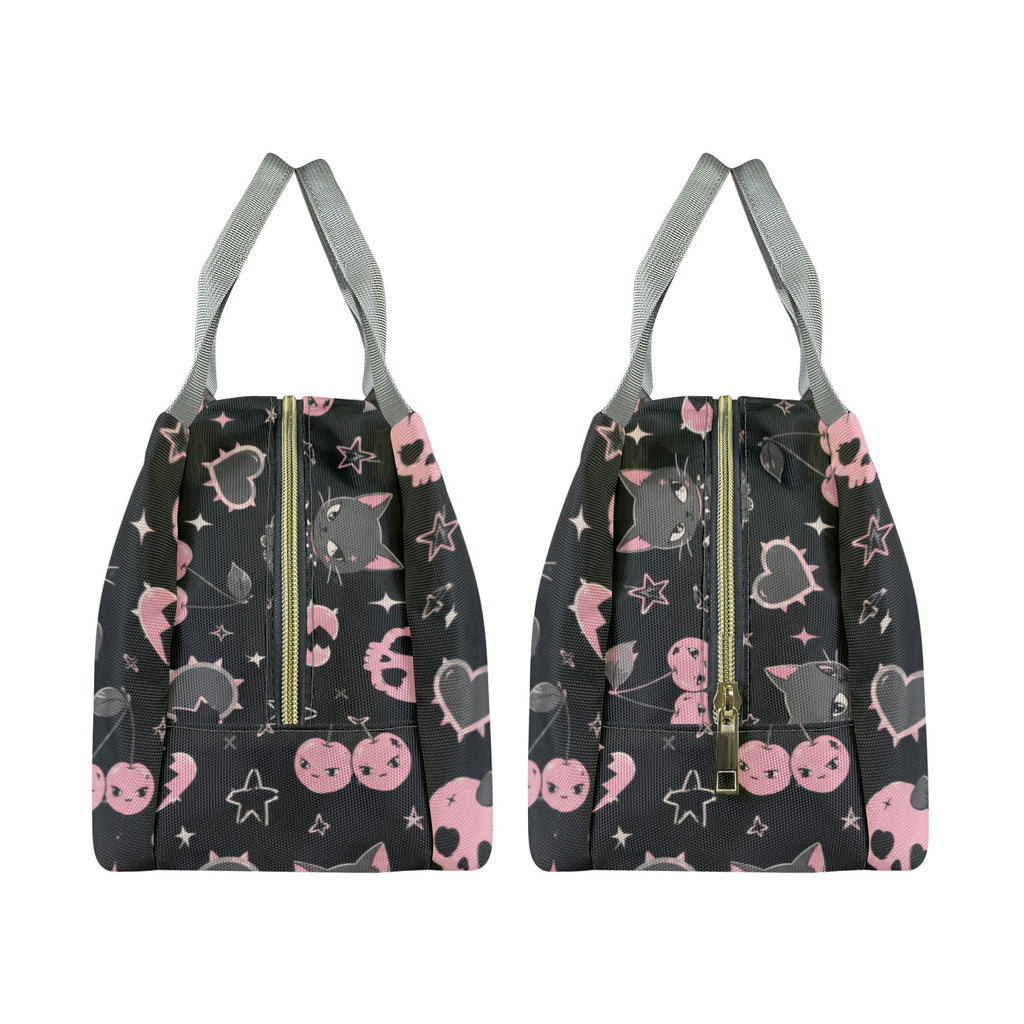 Cherry Skull Portable Storage Bag
