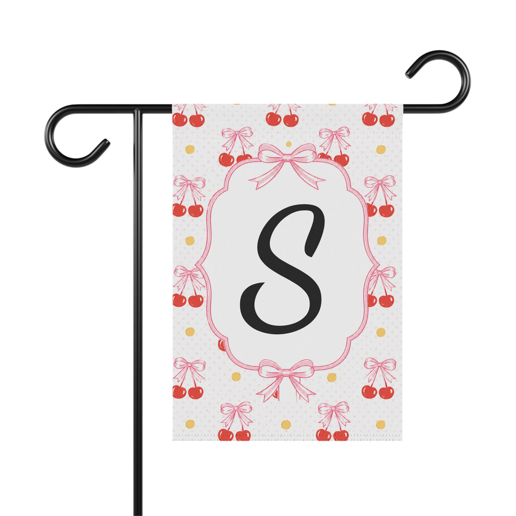 Personalized Cherry Garden Flag