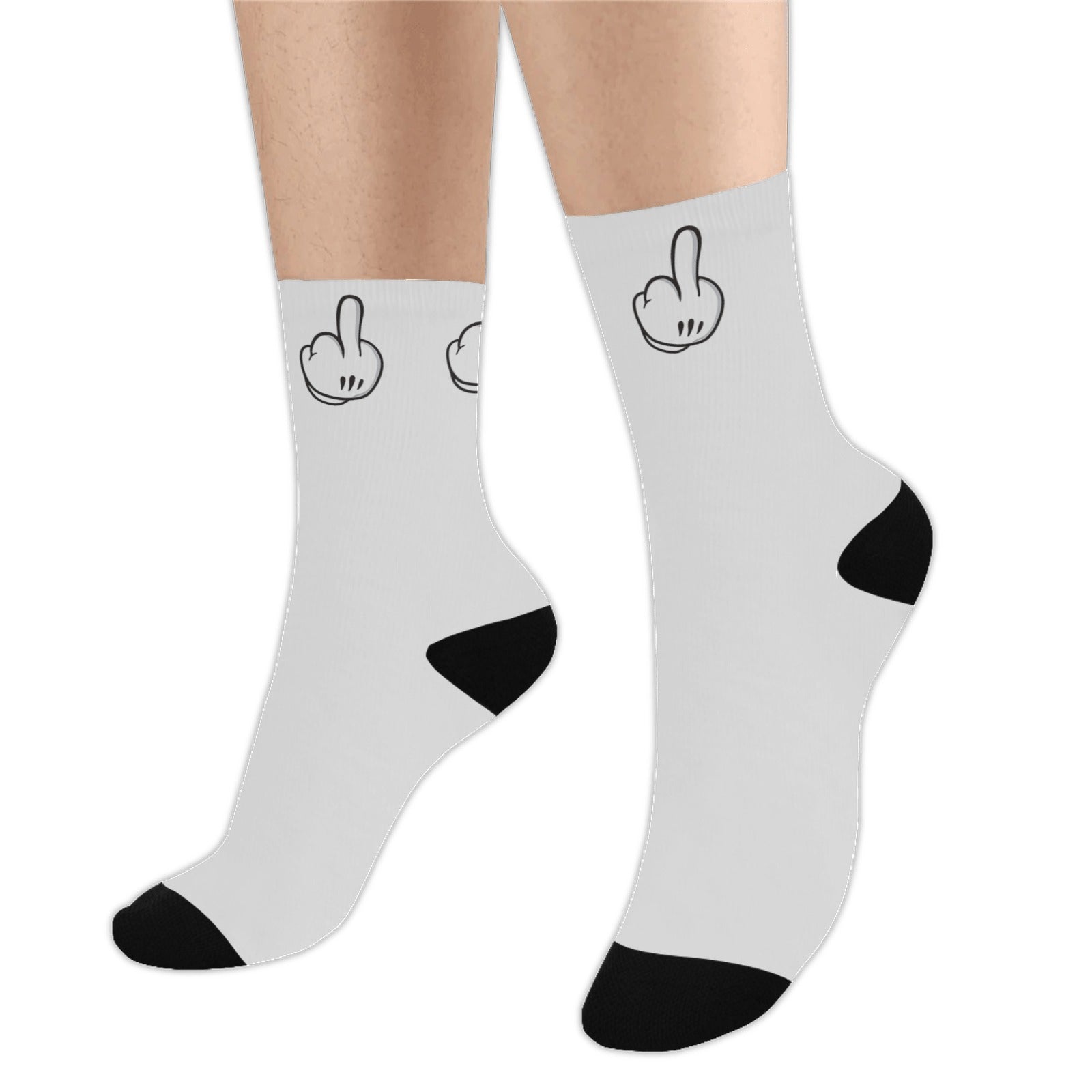 Cartoon Finger Mens Socks