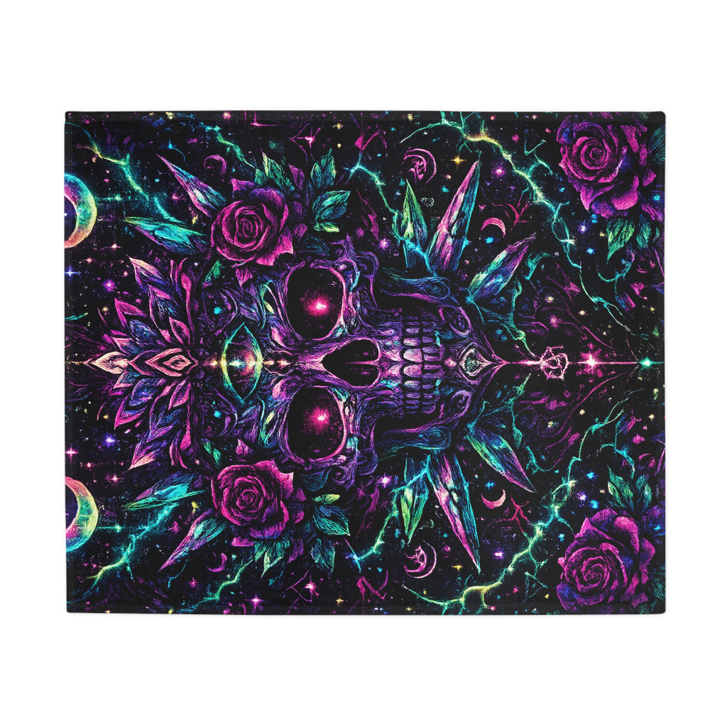 Toxic Skull Plush Fleece Blanket
