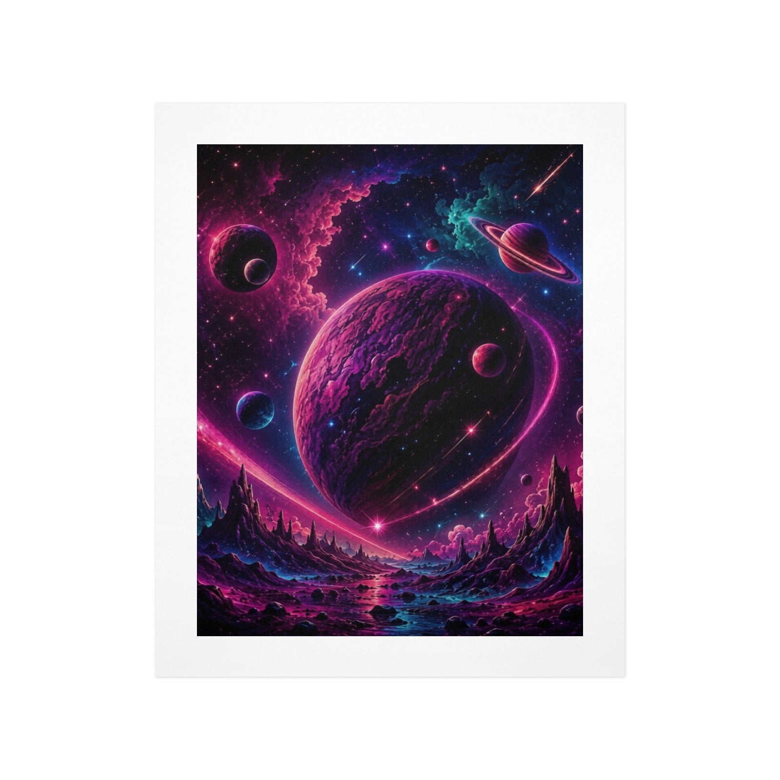 Neon Nexus Art Print 11"x14"