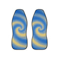 Blue Lemon Swirl Car Seat Covers