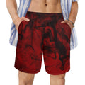 Mens Fire Red Board Shorts