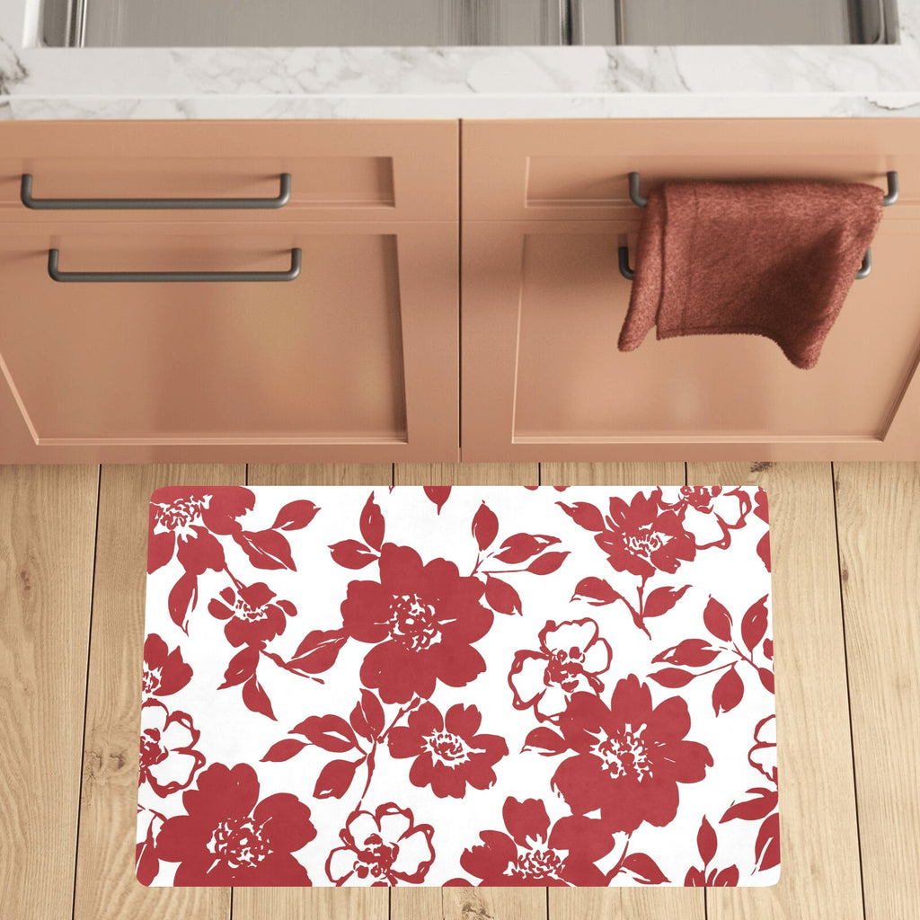 Scarlett Petal Kitchen Mat