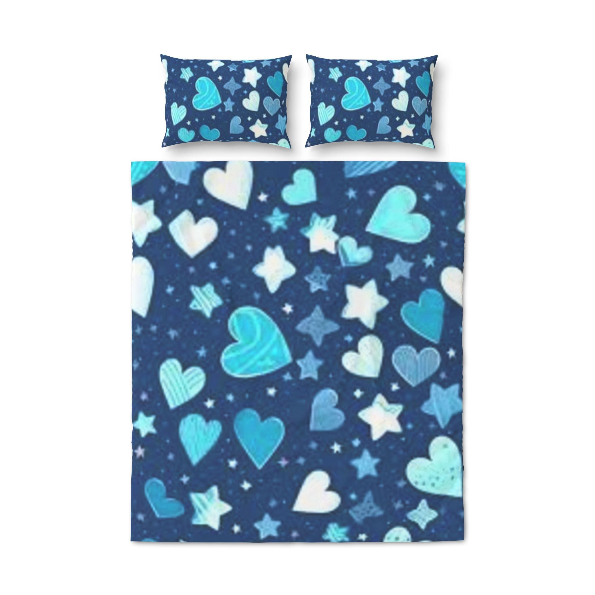 Night Sky Love 3pc Quilt Cover Set