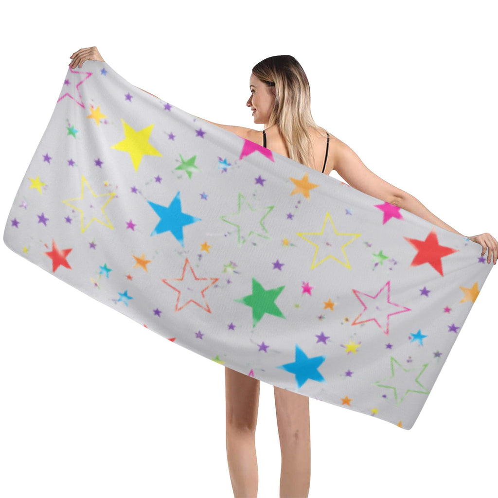 Neon Star Burst Towel 29"x58"