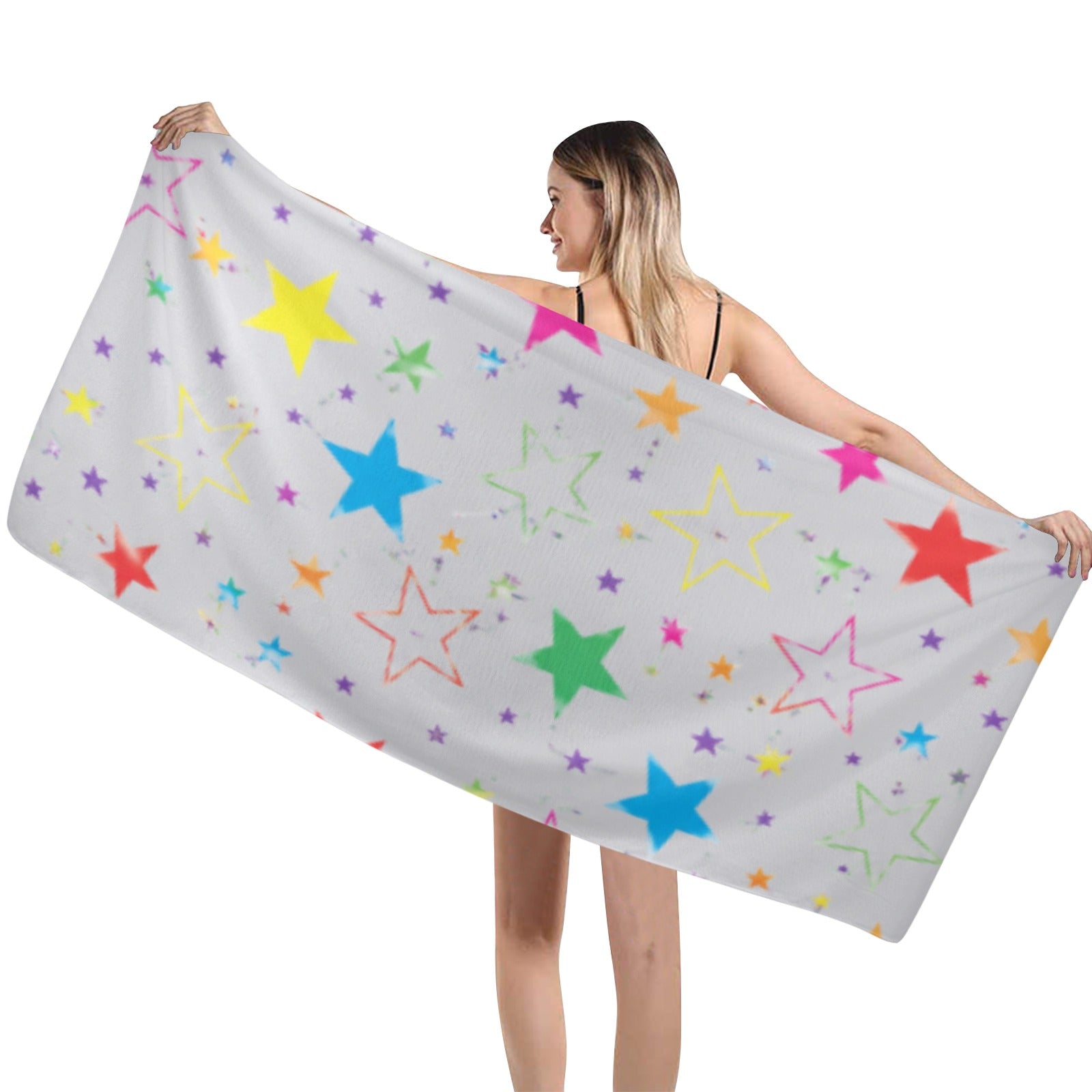 Neon Star Burst Towel 29"x58"