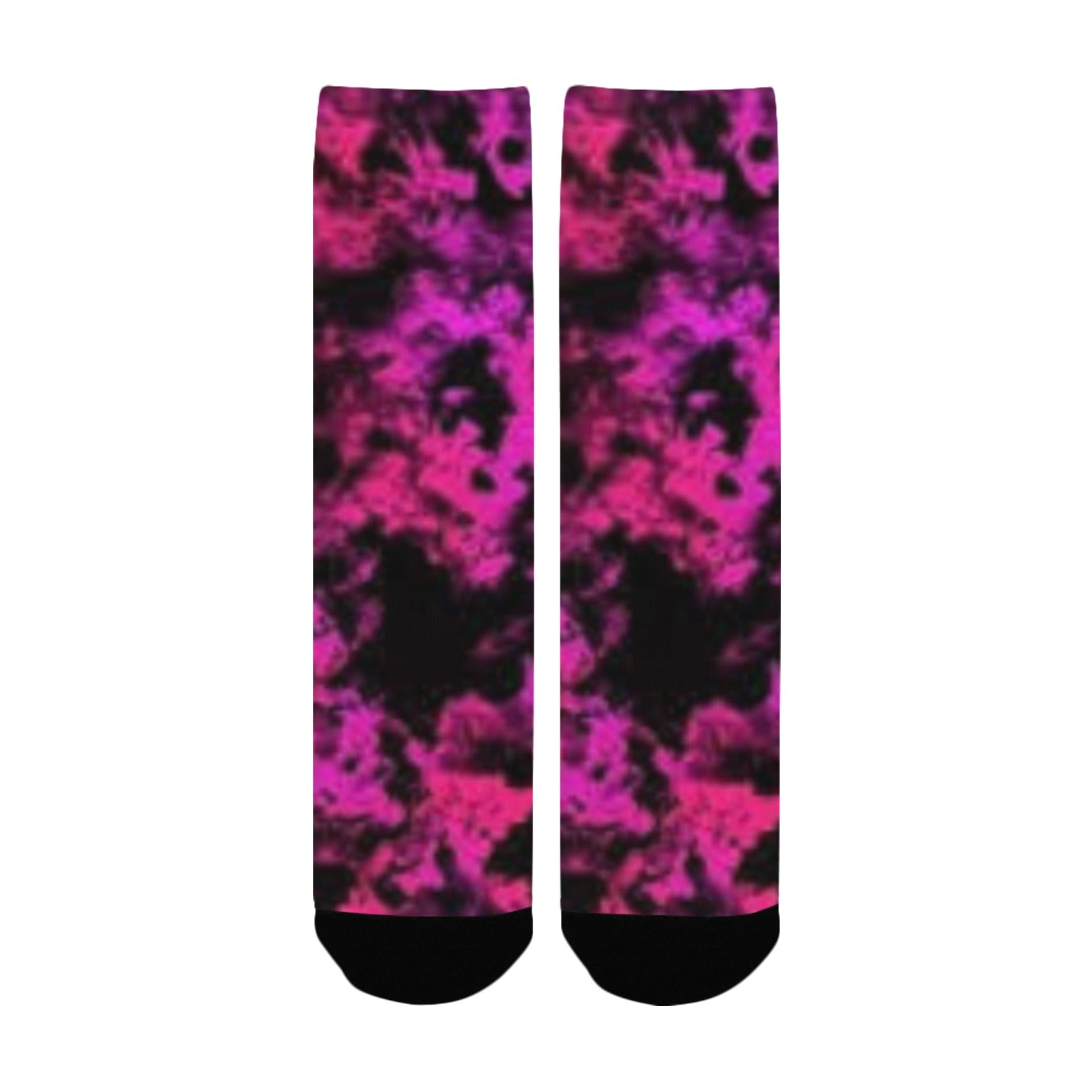 Electric Pink Tye Dye Socks