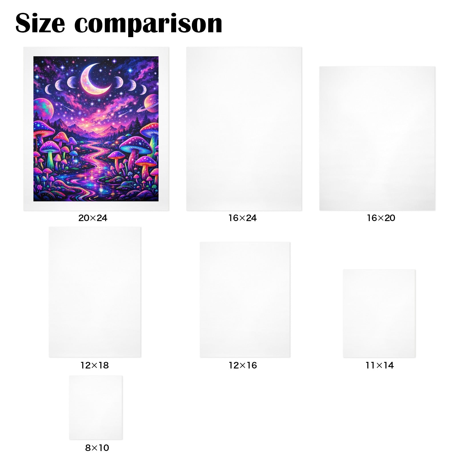 20"x24" Glow Moon Wall Art