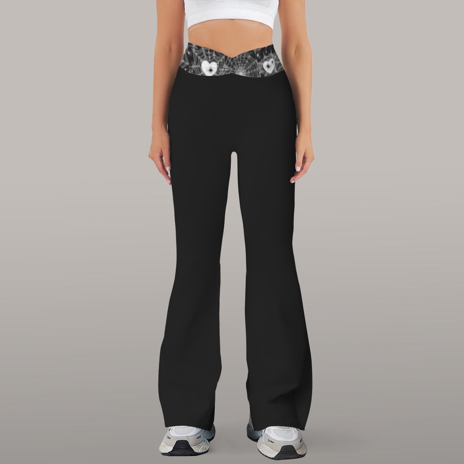 Web Of Hearts Yoga Pants