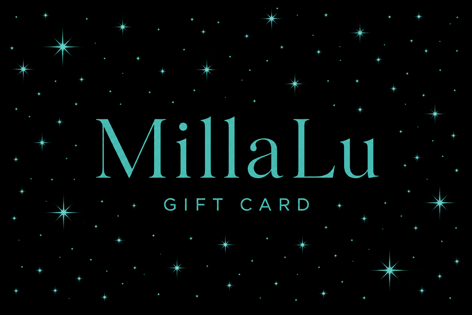 MillaLu Teal Star Gift Card