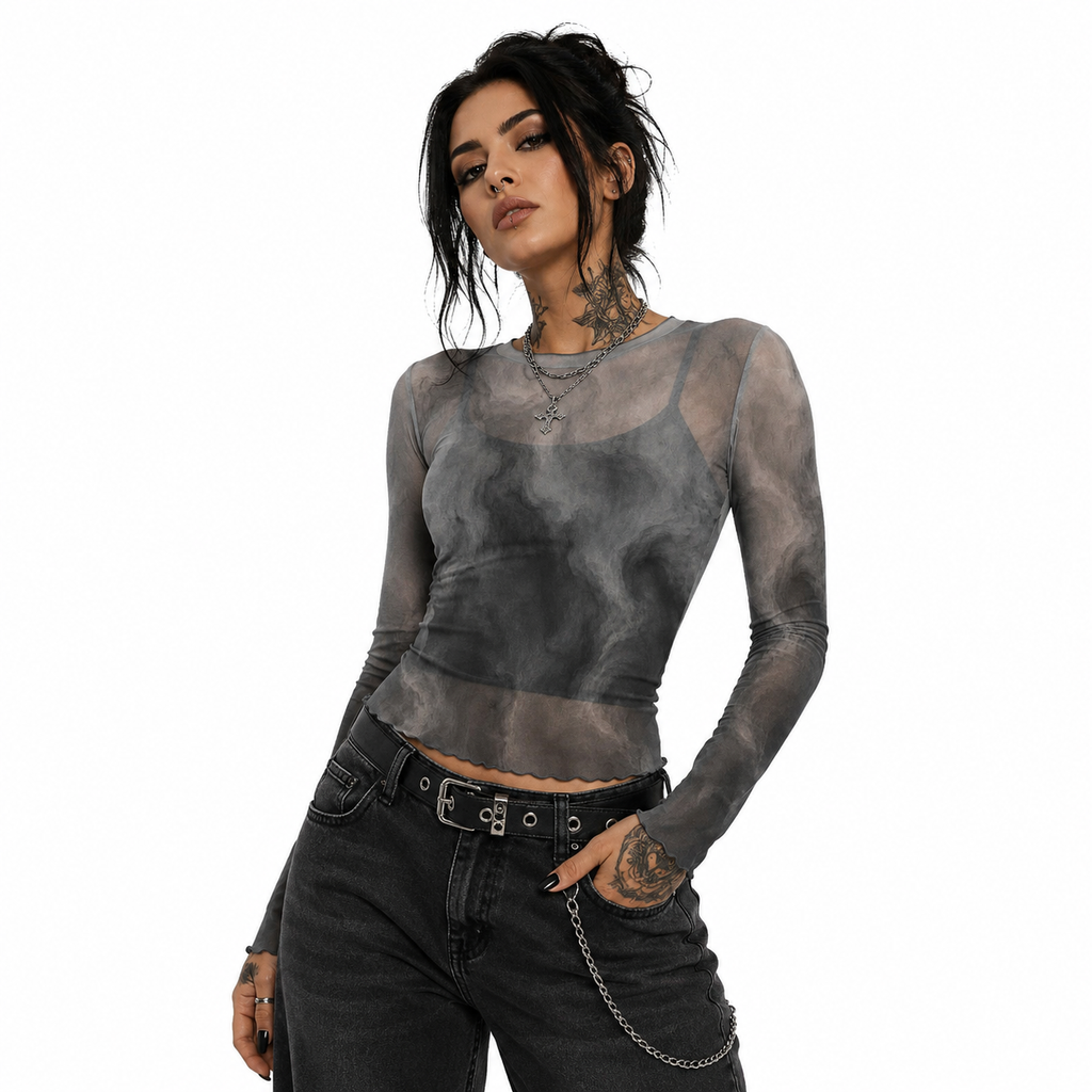 Shadow Storm Mesh Long Sleeve