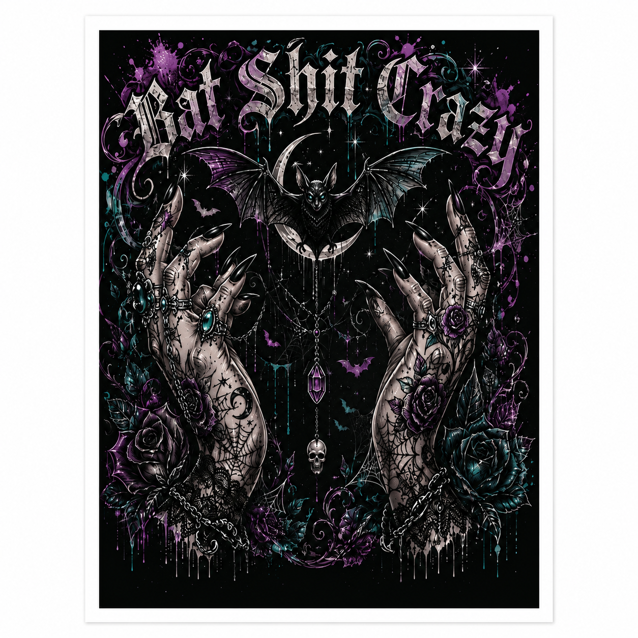 Bat Sh*t Beautiful Art Print 11"x14"