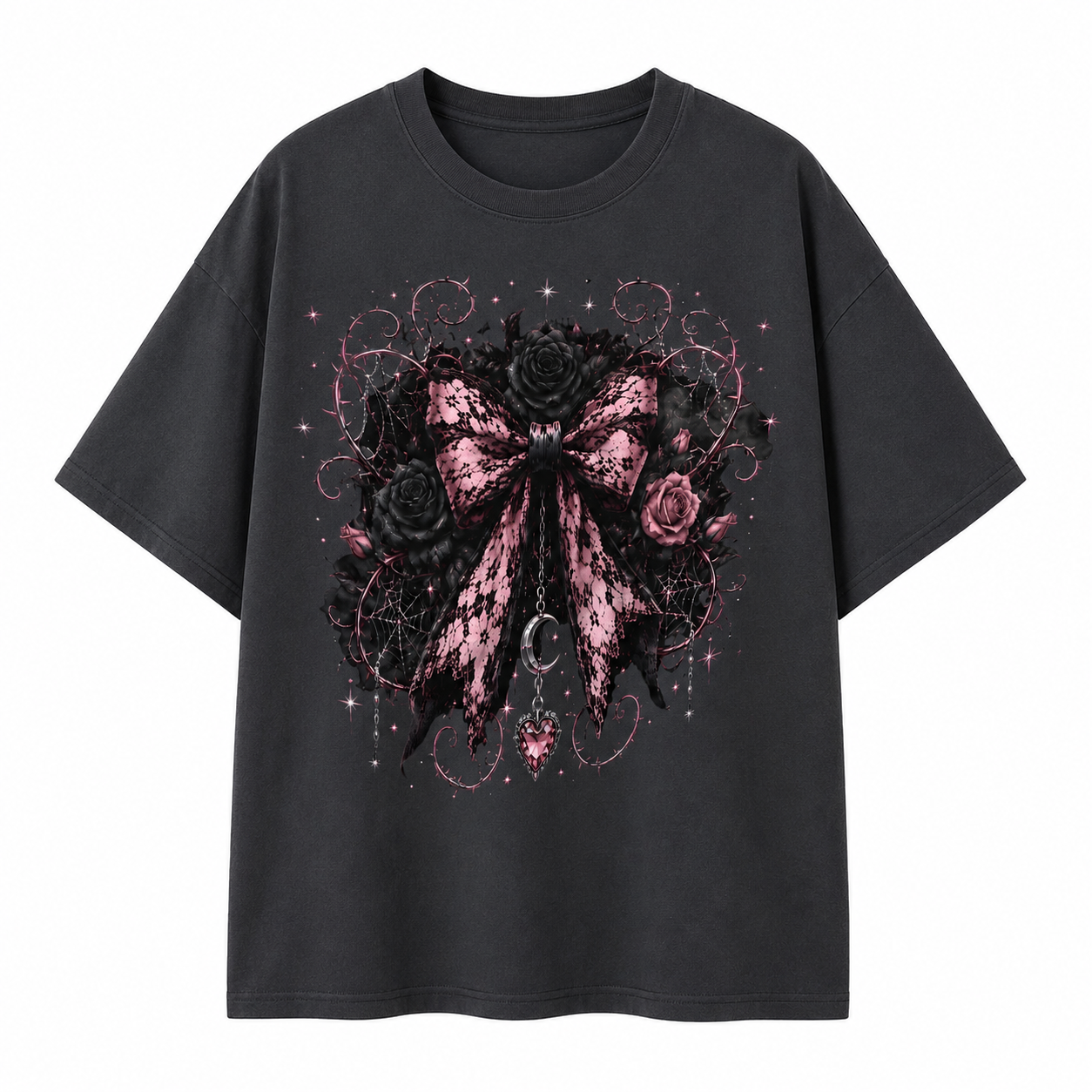 Ribbon Lace Oversize Tee