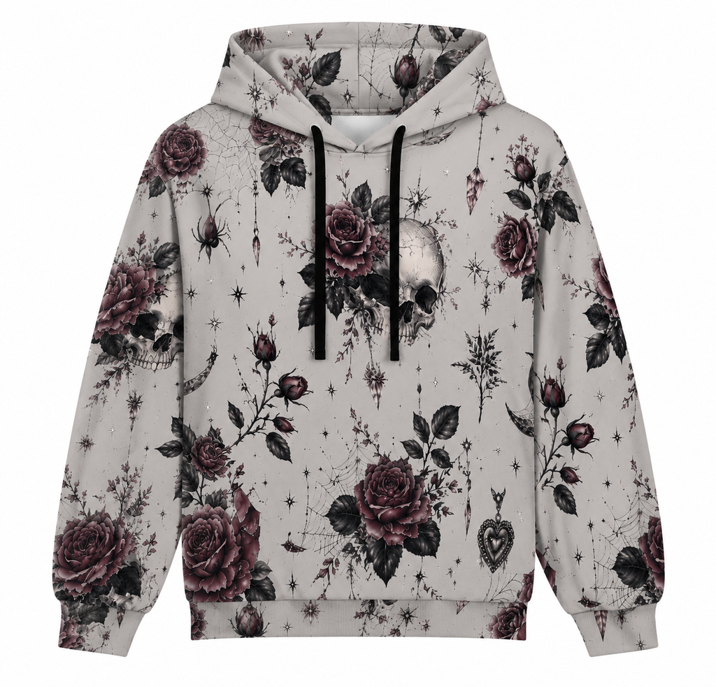 Blooming Skull Hoodie