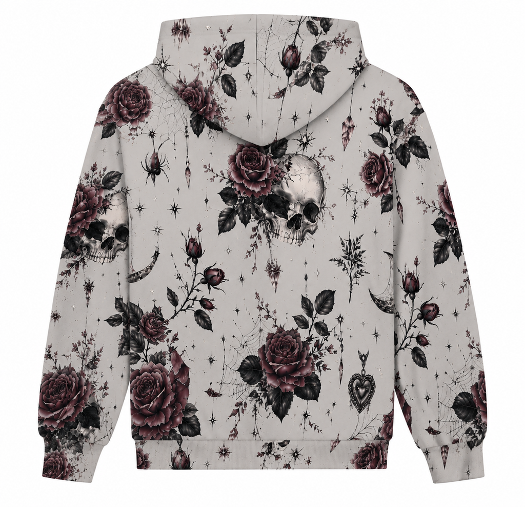 Blooming Skull Hoodie