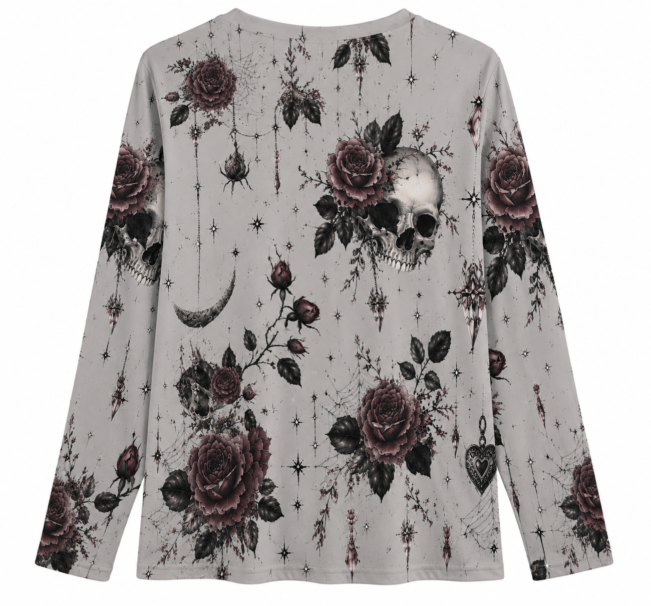 Blooming Skull Long Sleeve Tee