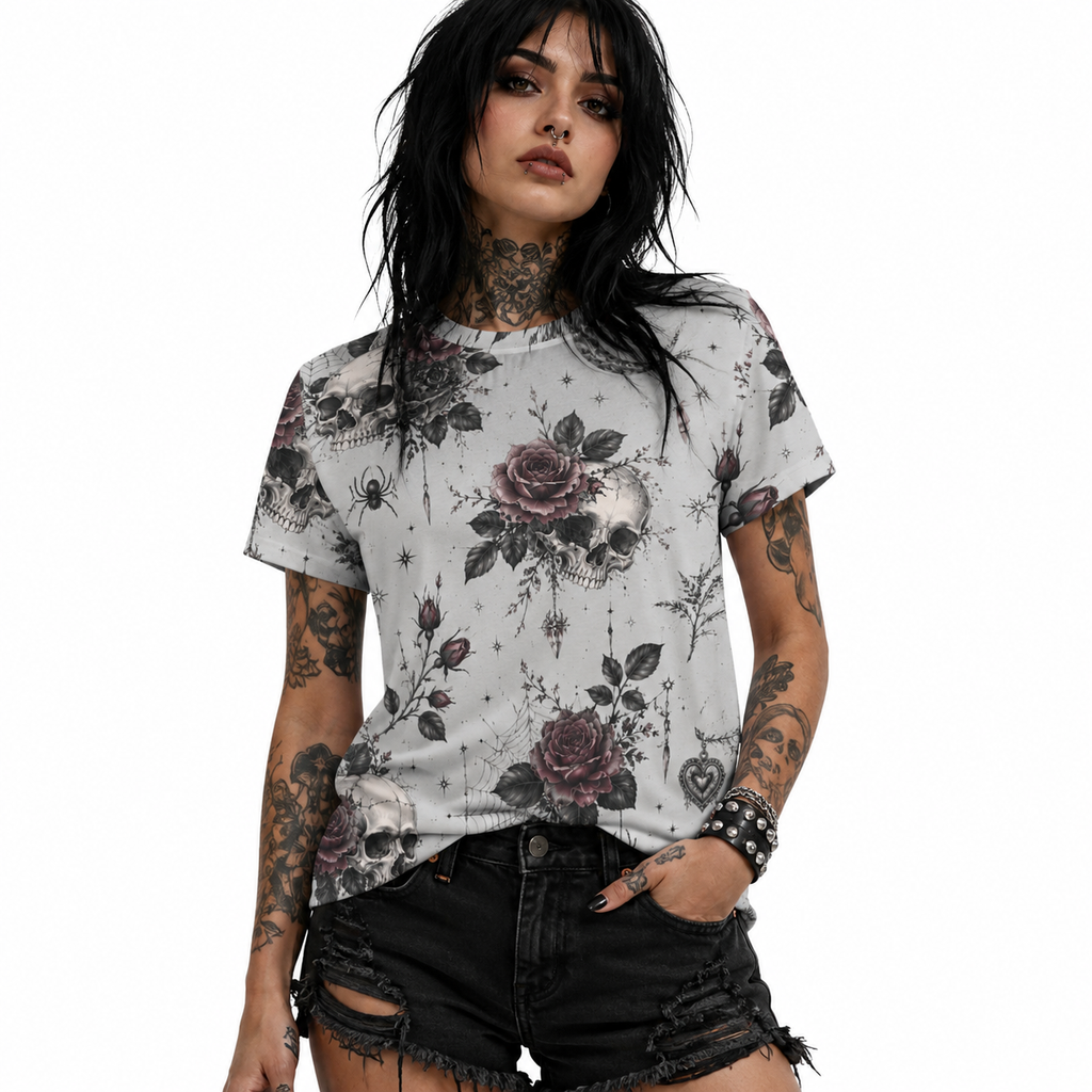 Blooming Skull Tee