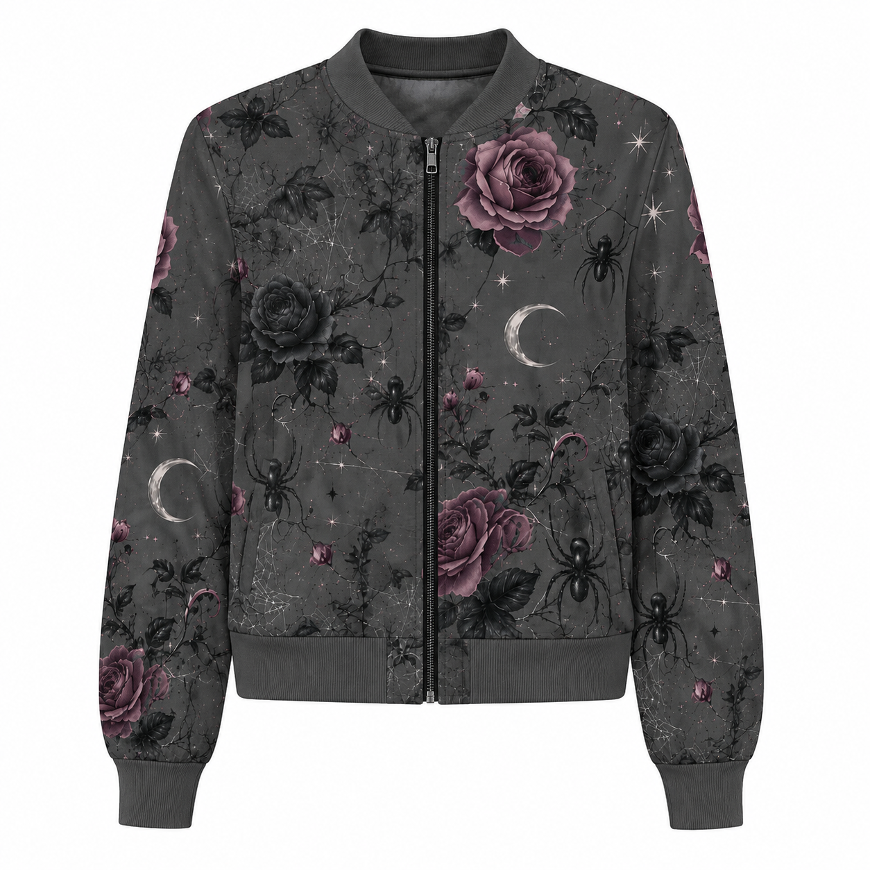 Moonlit Web Bomber Jacket